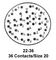 ITT CANNON KPT01B22-36SY