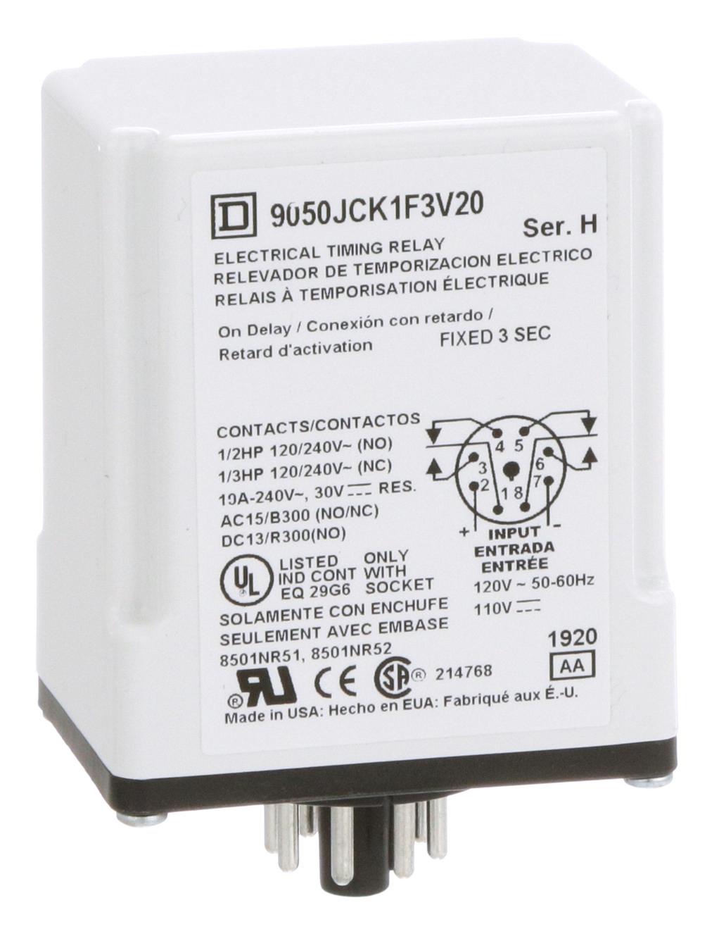 Square D By Schneider Electric 9050Jck1F3V20