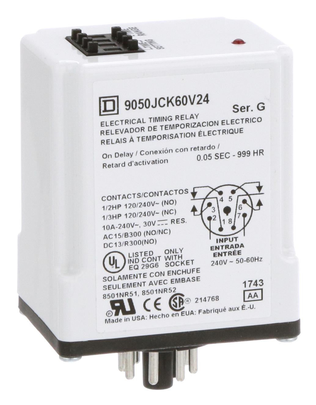 Square D By Schneider Electric 9050Jck60V24