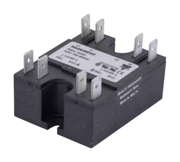 RA2A48D40M Carlo Gavazzi SOLID STATE RELAY, DPST, 40A/480VAC/PANL