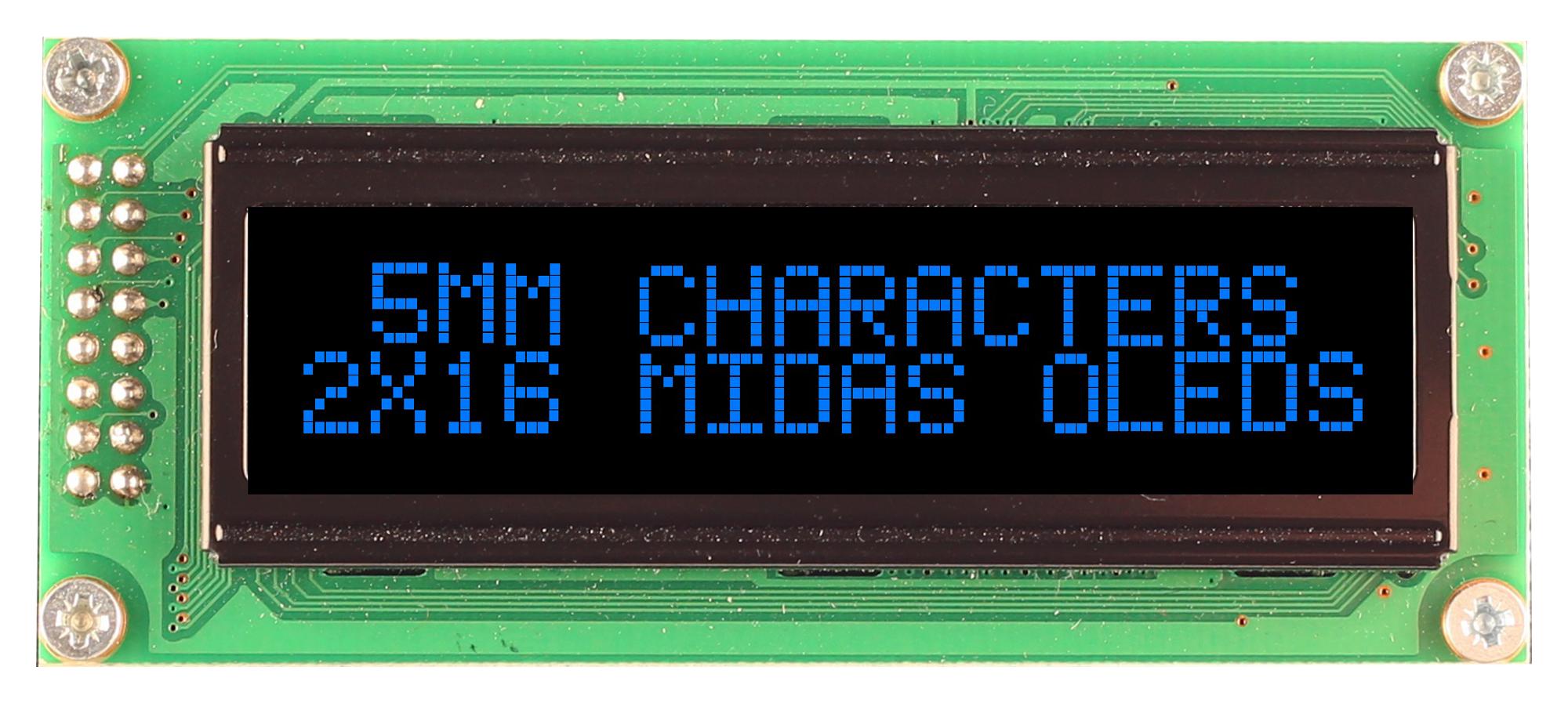 Midas Displays Mcob21605B1V-Ebp