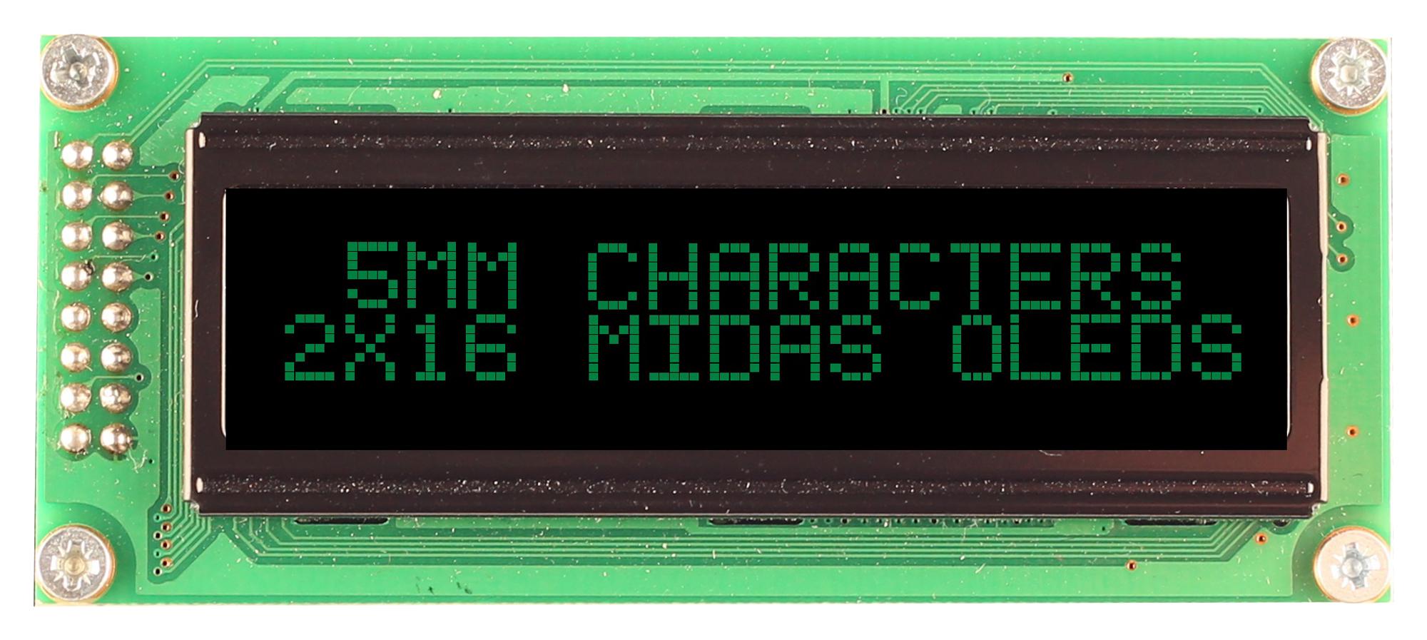 Midas Displays Mcob21605B1V-Egp