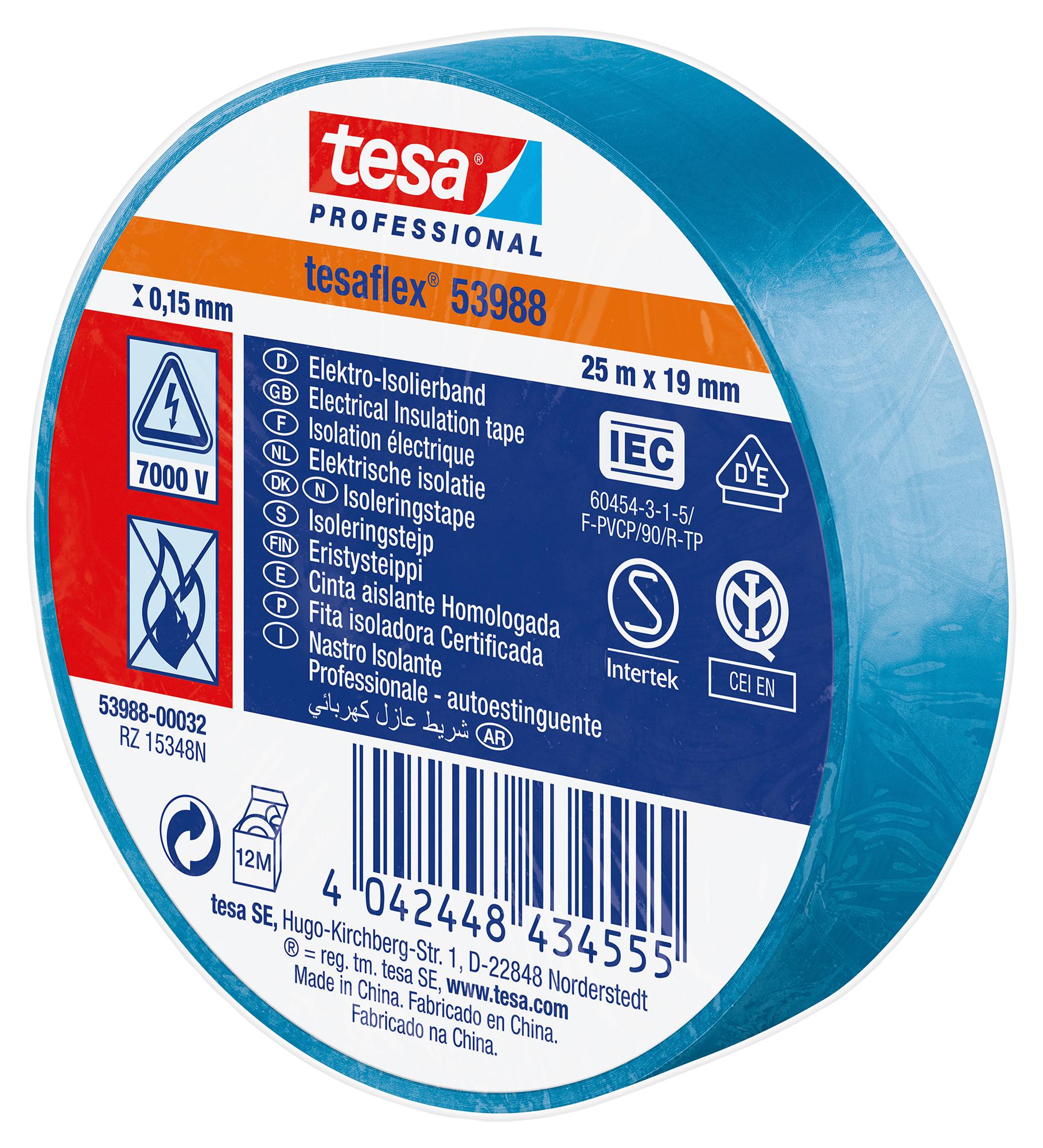 Tesa 53988 Blue 25M X 19mm