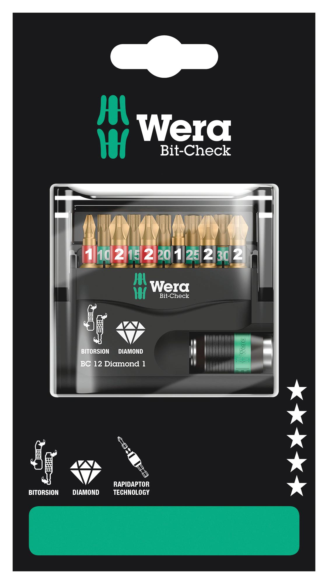 Wera Bit-Check 12 Diamond 1 Sb