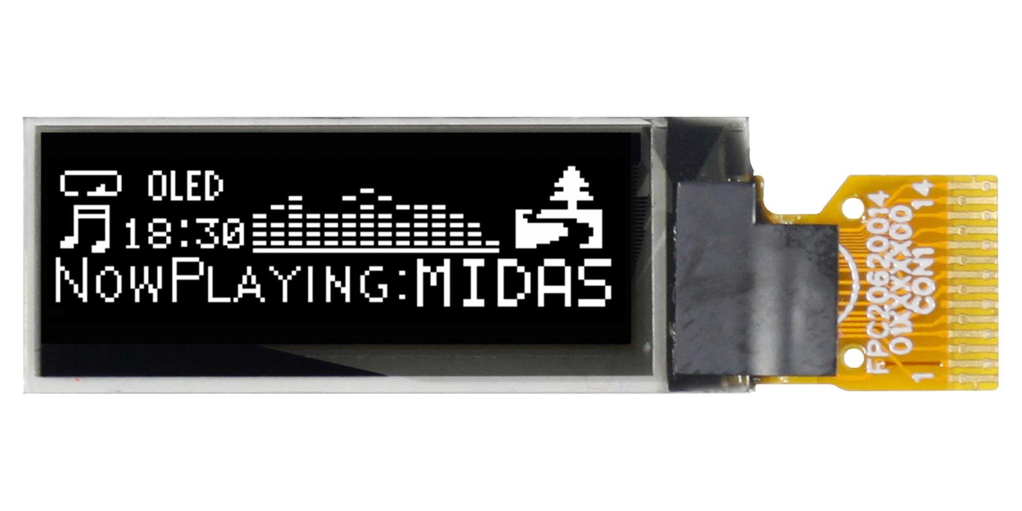 Midas Displays Mdog128032A1V-Wi