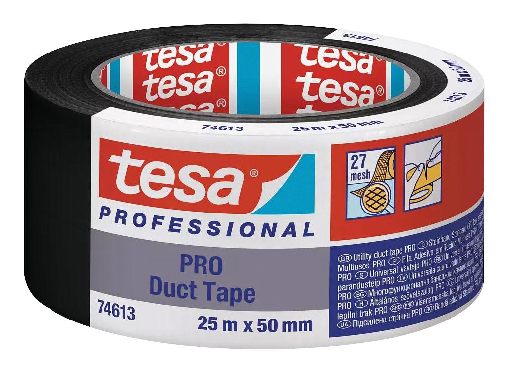 Tesa 74613, Black, 25M X 50mm