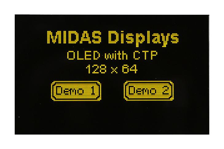 Midas Displays Mdog128064H1D-Ymc