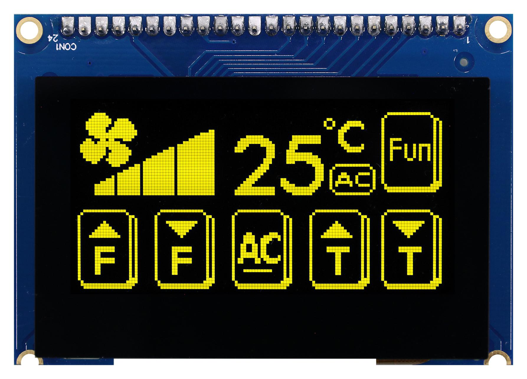 Midas Displays Mdob128064T1D-Ypc