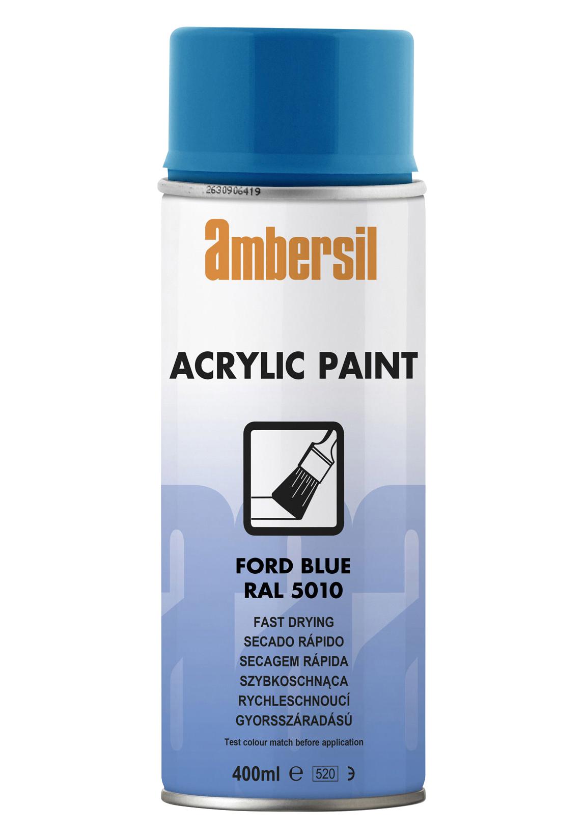 Ambersil Acrylic Paint, Blue Ral 5010, 400Ml