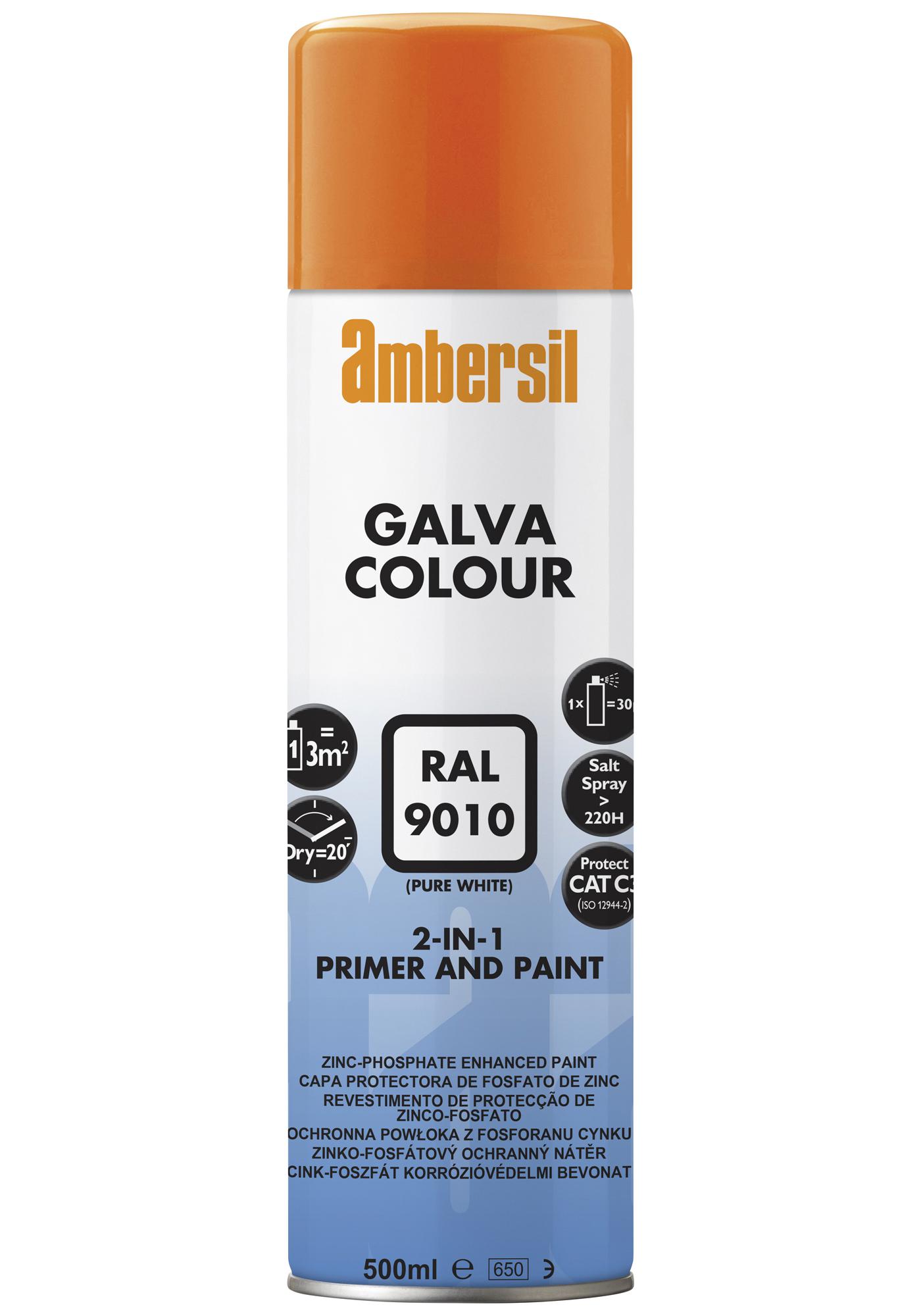 Ambersil Galva Colour White Ral 9010, 500Ml