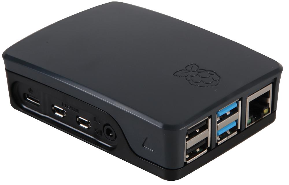 Raspberry-Pi Pi4B_Case_Blk/gry