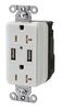 HUBBELL WIRING DEVICES SNAP20USBW
