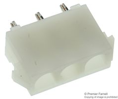 350760-4 - Basetta a Pin, Filo a Scheda, 6.35 mm, 1 File, 3 Contatti, Foro Passante, Dritta