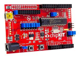CHIPKIT PI - Scheda di sviluppo, microcontrollore PIC32, compatibile Raspberry Pi e Arduino, elaborazione audio
