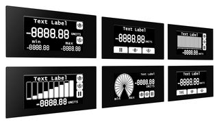 SGD 21-B - Indicatore grafica, multifunzione, serie Panel Pilot B, schermo TFT 2.4", 250 x 122 Pixel, 4-9 Vdc