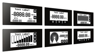 SGD 21-B - Indicatore grafica, multifunzione, serie Panel Pilot B, schermo TFT 2.4", 250 x 122 Pixel, 4-9 Vdc