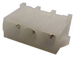 350429-1 - Basetta a Pin, Verticale, Filo a Scheda, 6.35 mm, 1 File, 3 Contatti, Foro Passante, Dritta