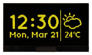 MIDAS DISPLAYS MCOT128064SV-YM