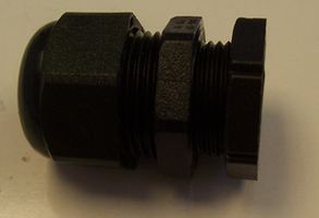 Abb Cb02651 Pg11 Cable Gland With Locknut Black