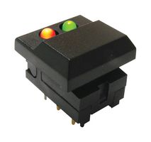 E-SWITCH 5511MBLKREDGRN
