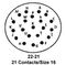 ITT CANNON KPT00E22-21S