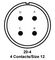 ITT CANNON MS3101E20-4S