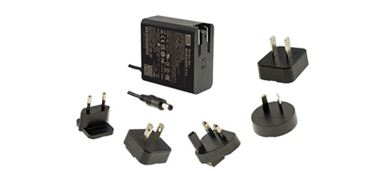 Adattatore AC-DC verde intercambiabile per montaggio a parete della serie NGE