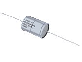 Condensatori elettrolitici, serie PEG225, 150 °C, terminali assiali